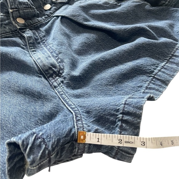 Universal Thread Denim Long Sleeve Romper Size 4 - Picture 9 of 14